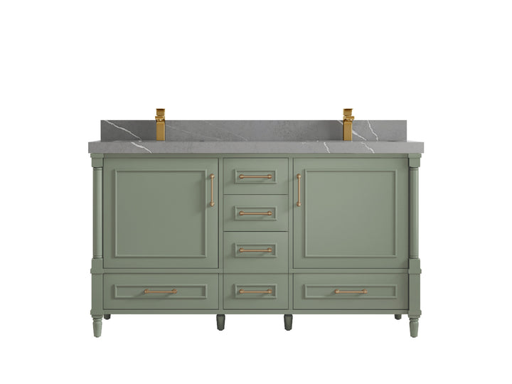 Aberdeen 60 in. W x 22 in. D Double Sink Bathroom Vanity - photo 32