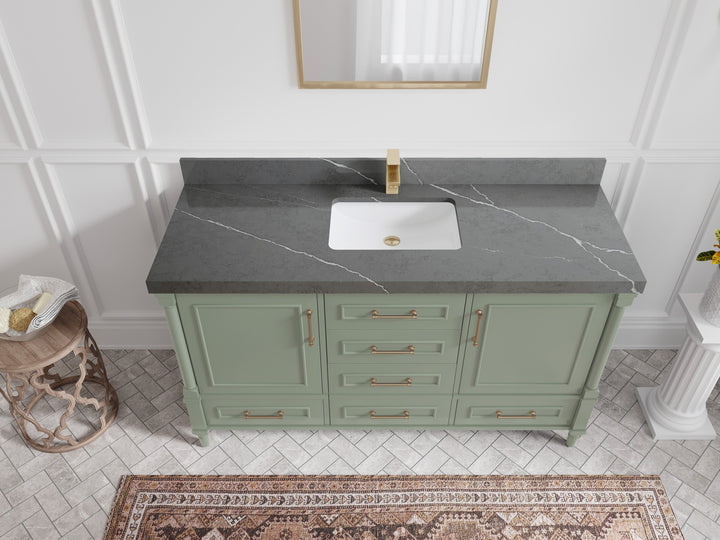 Aberdeen 60 in. W x 22 in. D Single Sink Bathroom Vanity - photo 32