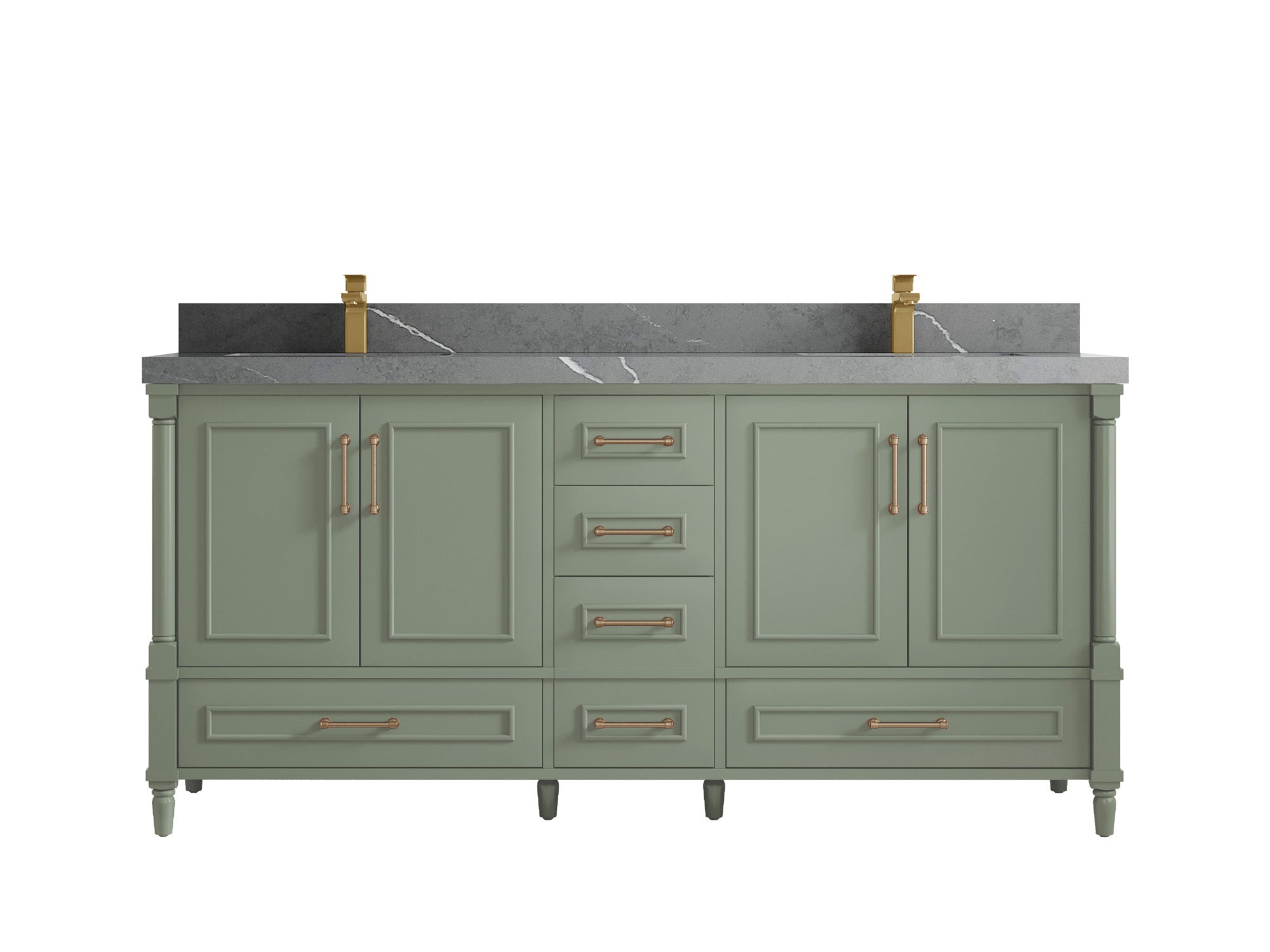 Aberdeen 72 in. W x 22 in. D Double Sink Bathroom Vanity - Willow Bath and Vanity
