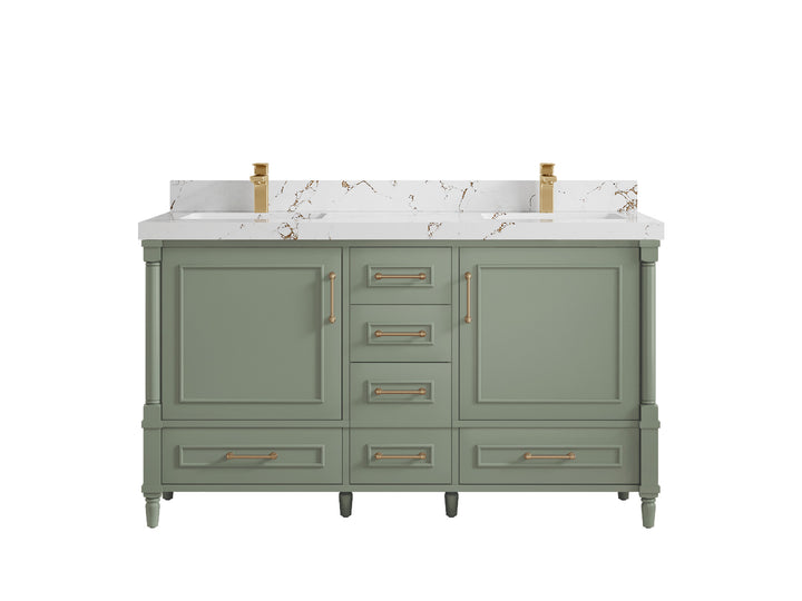 Aberdeen 60 in. W x 22 in. D Double Sink Bathroom Vanity - photo 34