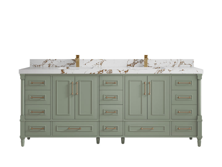 Aberdeen 84 in. W x 22 in. D Double Sink Bathroom Vanity - photo 35