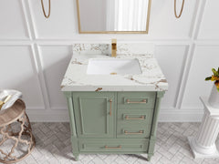 Aberdeen 30 in. W x 22 in. D Single Sink Bathroom Vanity - photo 33