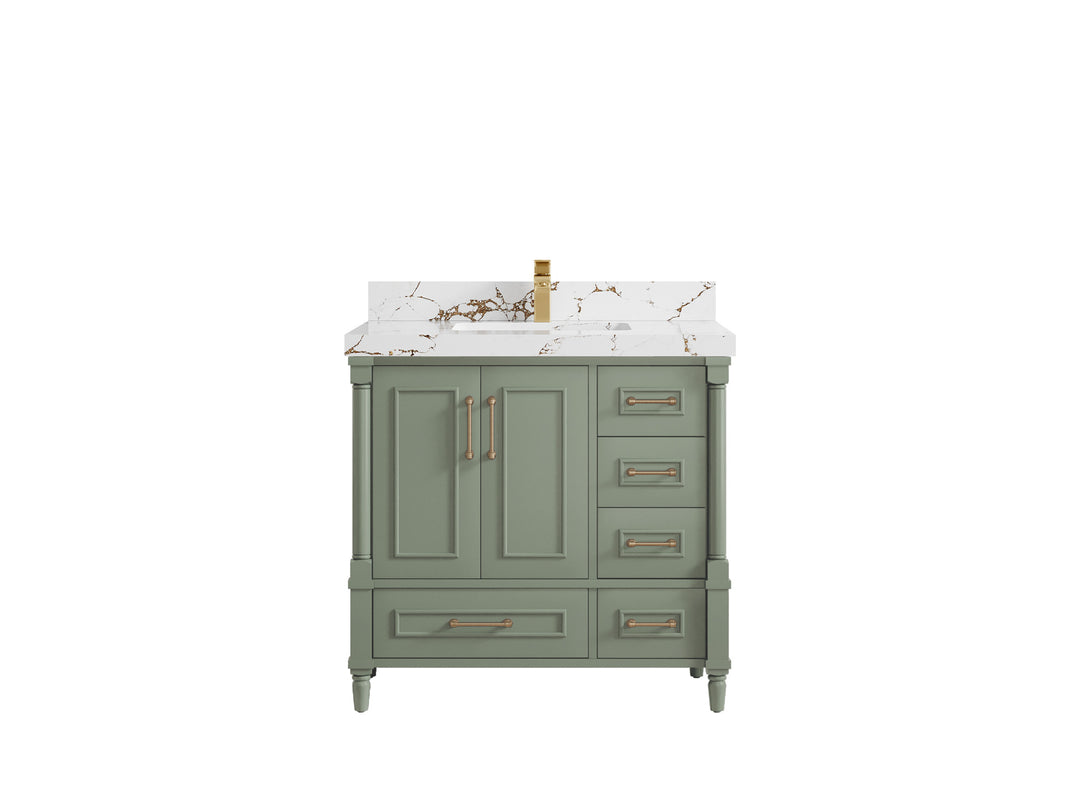 Aberdeen 36 in. W x 22 in. D Center Sink Bathroom Vanity