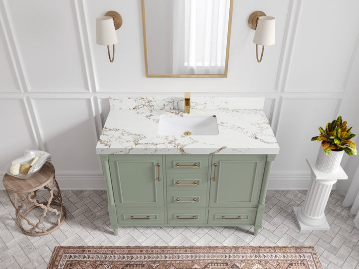 Aberdeen 48 in. W x 22 in. D Single Sink Bathroom Vanity - photo 36