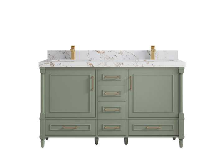 Aberdeen 60 in. W x 22 in. D Double Sink Bathroom Vanity - photo 36