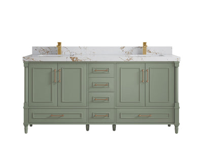 Aberdeen 72 in. W x 22 in. D Double Sink Bathroom Vanity - Willow Bath and Vanity