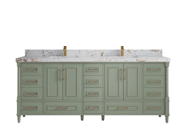 Aberdeen 84 in. W x 22 in. D Double Sink Bathroom Vanity - photo 37