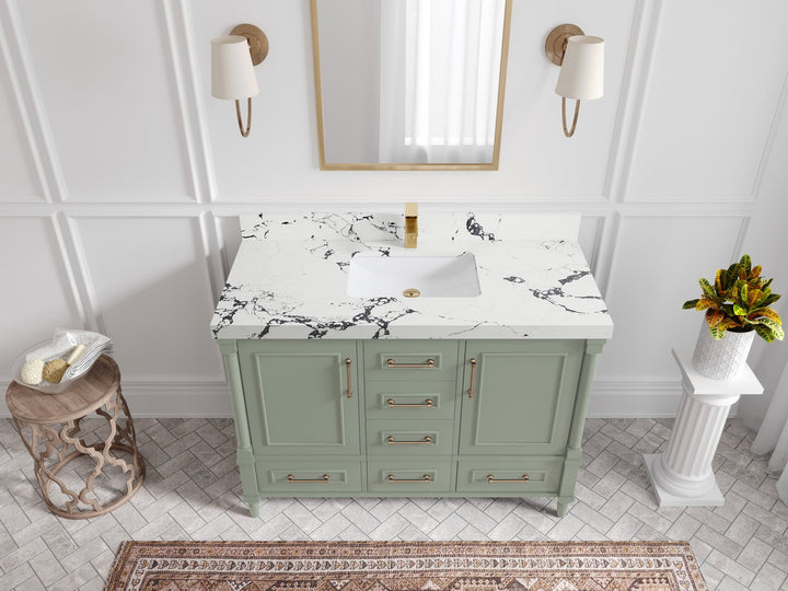 Aberdeen 48 in. W x 22 in. D Single Sink Bathroom Vanity - photo 38