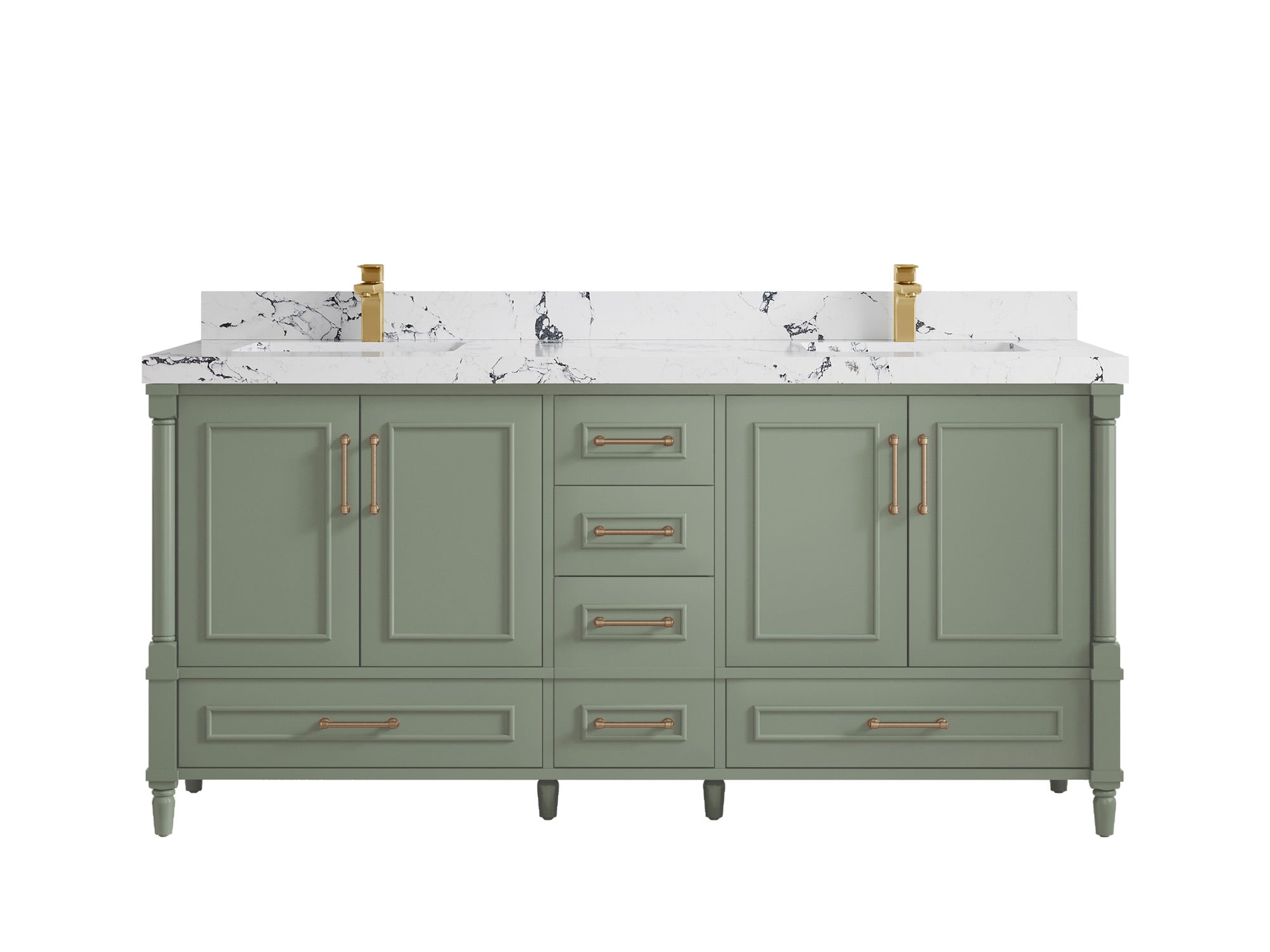Aberdeen 72 in. W x 22 in. D Double Sink Bathroom Vanity - Willow Bath and Vanity