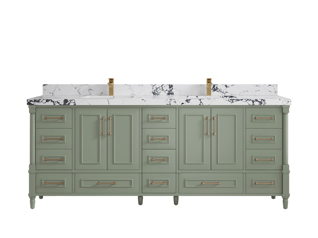 Aberdeen 84 in. W x 22 in. D Double Sink Bathroom Vanity