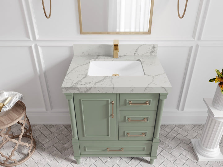 Aberdeen 30 in. W x 22 in. D Single Sink Bathroom Vanity - photo 37