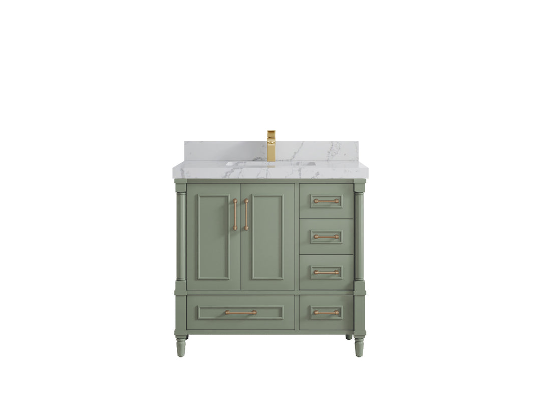 Aberdeen 36 in. W x 22 in. D Center Sink Bathroom Vanity