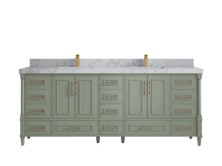 Aberdeen 84 in. W x 22 in. D Double Sink Bathroom Vanity - photo 41