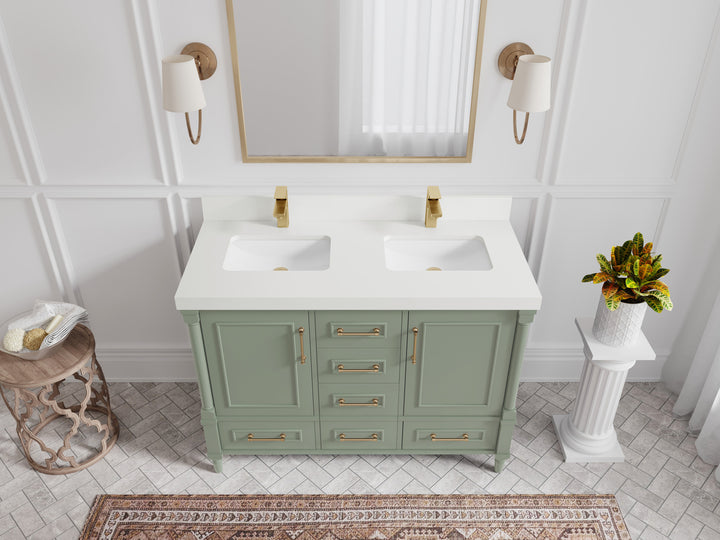 Aberdeen 48 in. W x 22 in. D Double Sink Bathroom Vanity - photo 17