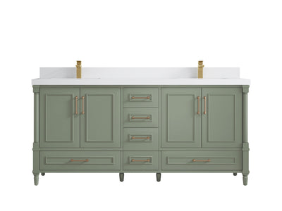 Aberdeen 72 in. W x 22 in. D Double Sink Bathroom Vanity - Willow Bath and Vanity