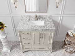 Aberdeen 36 in. W x 22 in. D Center Sink Bathroom Vanity - photo 17