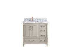 Aberdeen 36 in. W x 22 in. D Left Offset Sink Bathroom Vanity - photo 18