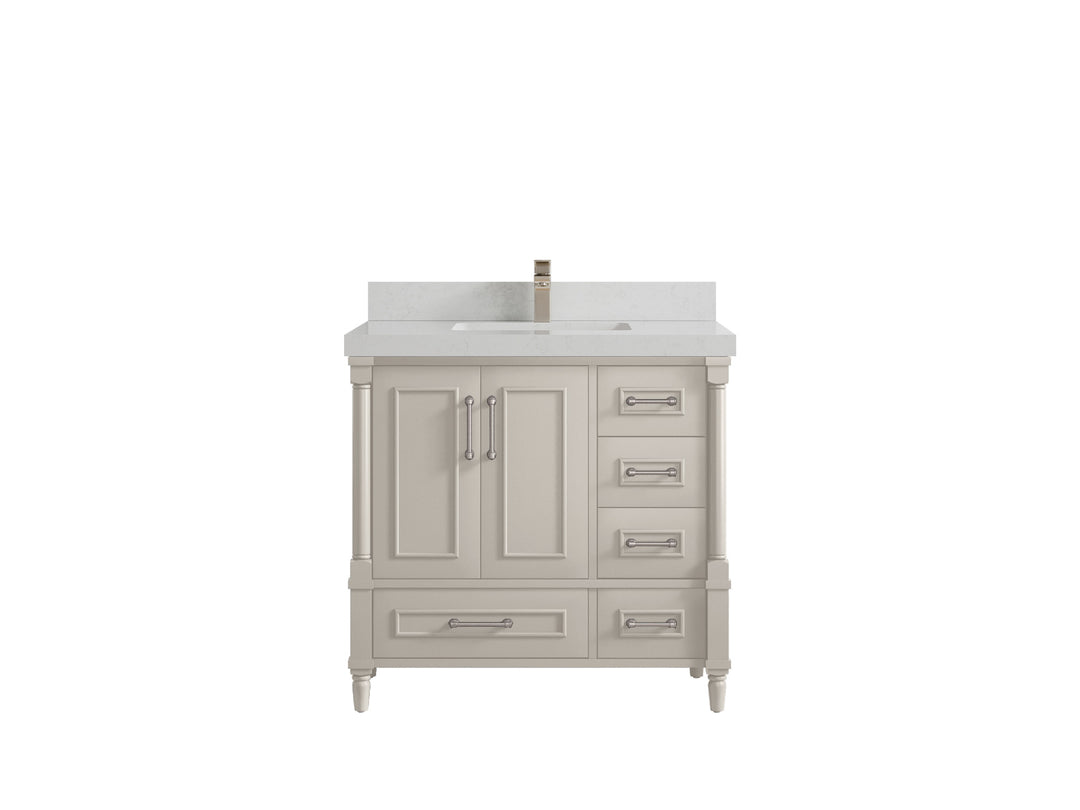 Aberdeen 36 in. W x 22 in. D Center Sink Bathroom Vanity