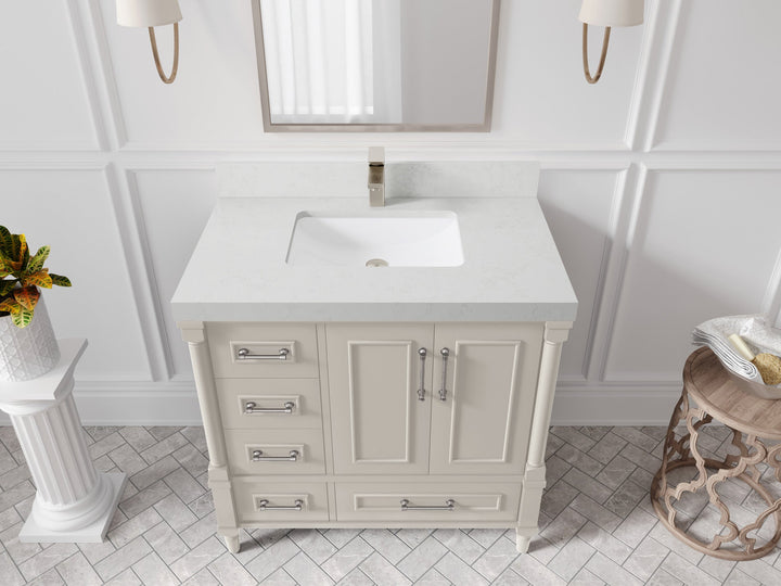 Aberdeen 36 in. W x 22 in. D Center Sink Bathroom vanity - photo 19