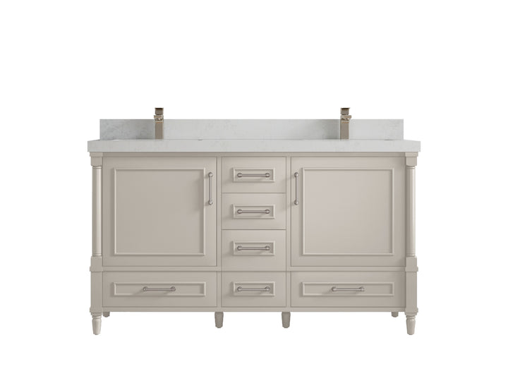 Aberdeen 60 in. W x 22 in. D Double Sink Bathroom Vanity - photo 21