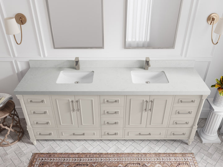 Aberdeen 84 in. W x 22 in. D Double Sink Bathroom Vanity - photo 19