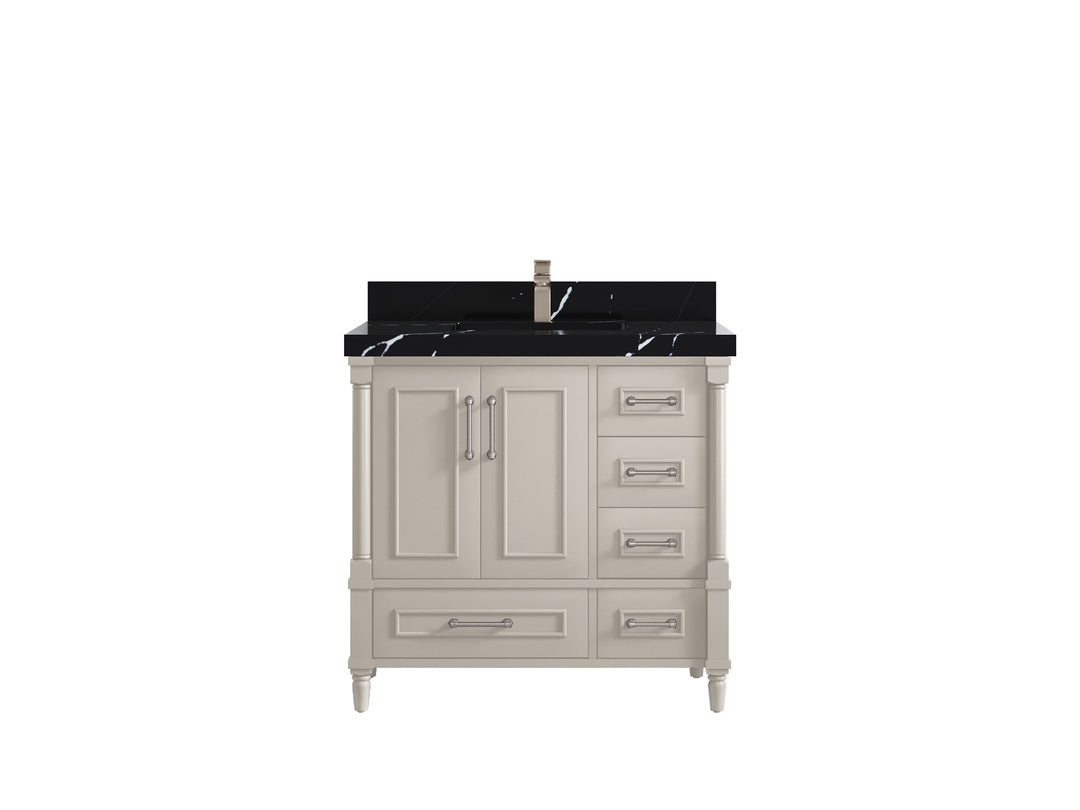 Aberdeen 36 in. W x 22 in. D Center Sink Bathroom Vanity