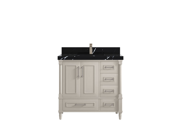 Aberdeen 36 in. W x 22 in. D Center Sink Bathroom Vanity - photo 8