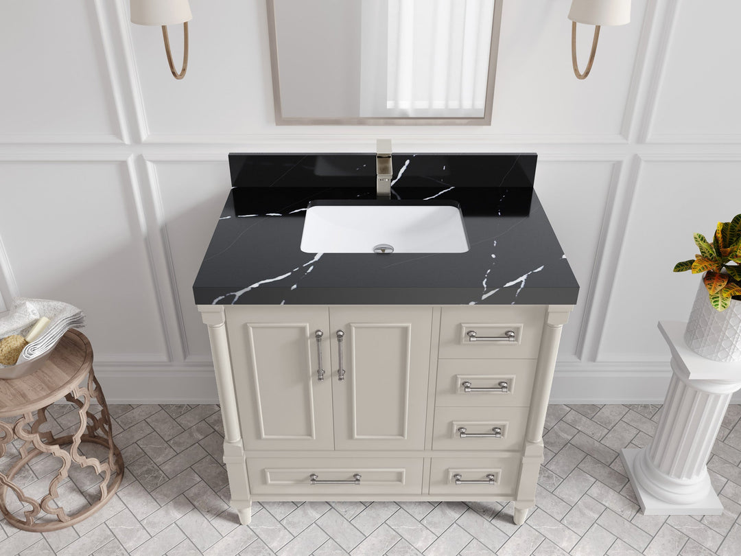 Aberdeen 36 in. W x 22 in. D Center Sink Bathroom Vanity