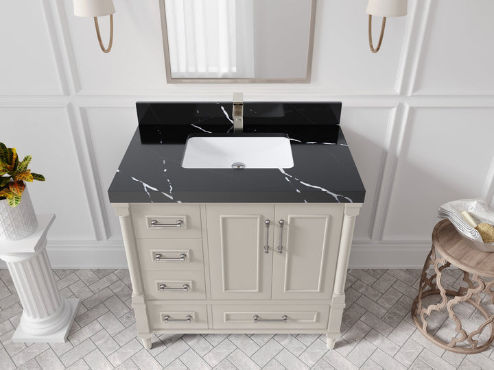 Aberdeen 36 in. W x 22 in. D Center Sink Bathroom vanity - photo 9