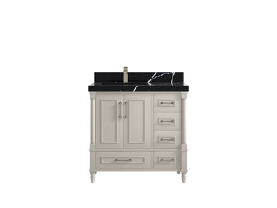 Aberdeen 36 in. W x 22 in. D Left Offset Sink Bathroom Vanity