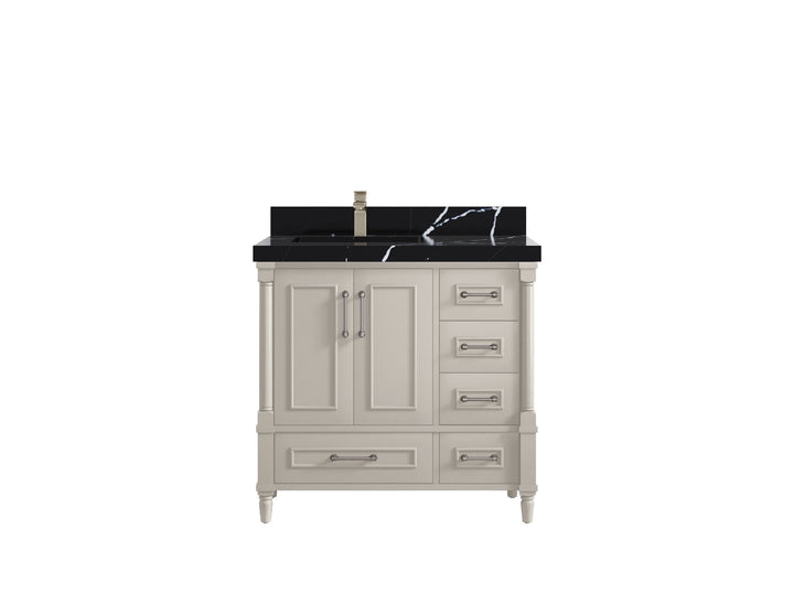 Aberdeen 36 in. W x 22 in. D Left Offset Sink Bathroom Vanity - photo 8