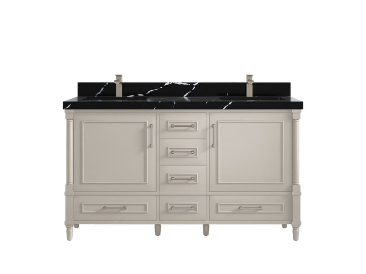 Aberdeen 60 in. W x 22 in. D Double Sink Bathroom Vanity - photo 9
