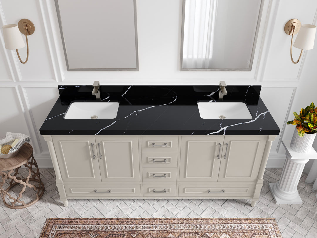Aberdeen 72 in. W x 22 in. D Double Sink Bathroom Vanity