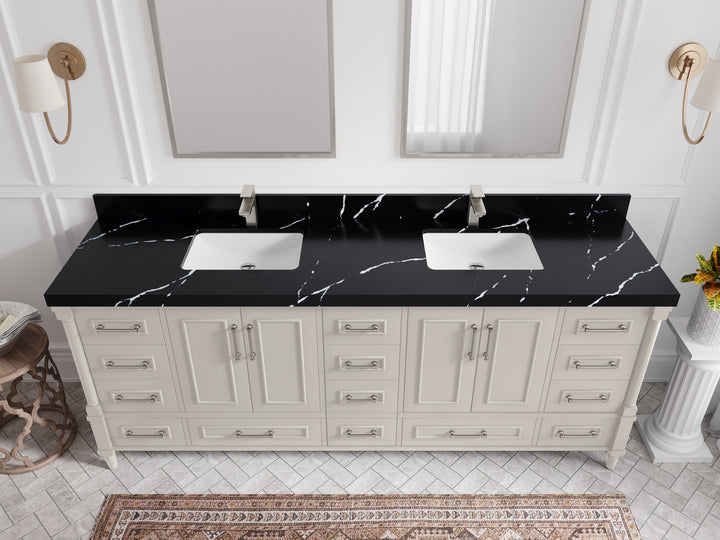 Aberdeen 84 in. W x 22 in. D Double Sink Bathroom Vanity - photo 7