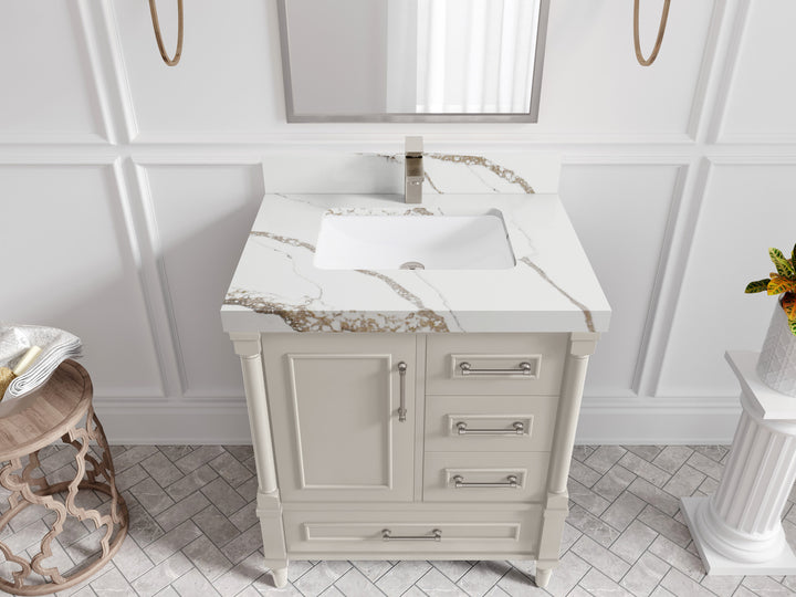 Aberdeen 30 in. W x 22 in. D Single Sink Bathroom Vanity - photo 13