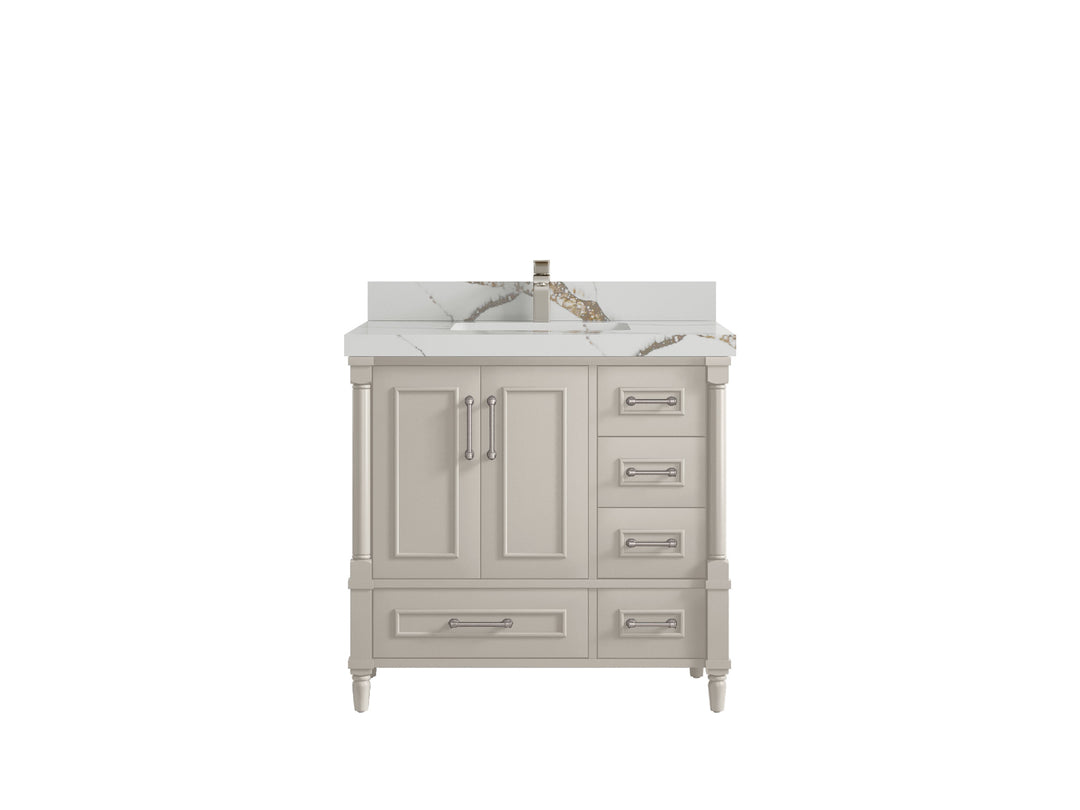 Aberdeen 36 in. W x 22 in. D Center Sink Bathroom Vanity