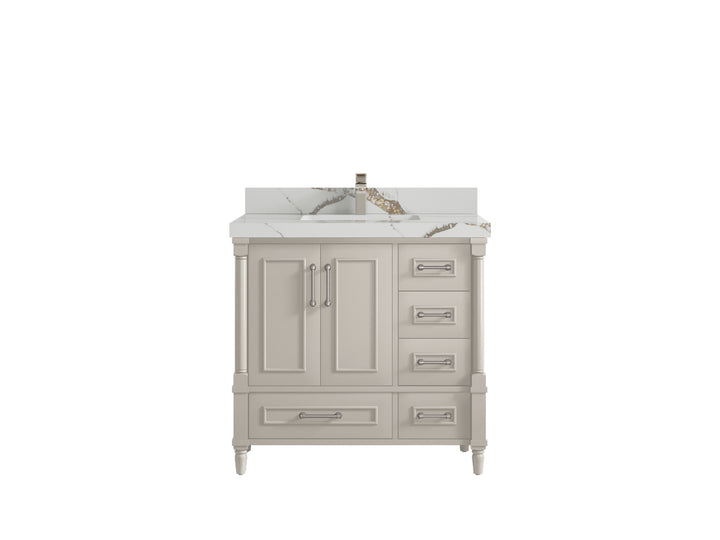Aberdeen 36 in. W x 22 in. D Center Sink Bathroom Vanity - photo 12