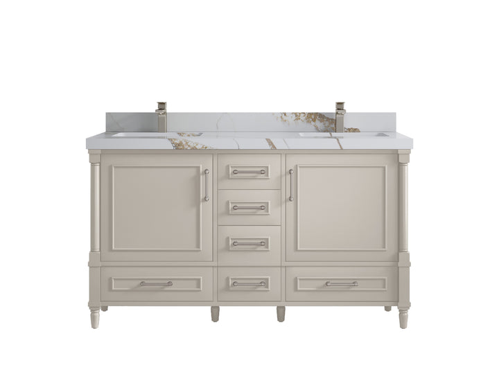 Aberdeen 60 in. W x 22 in. D Double Sink Bathroom Vanity - photo 11