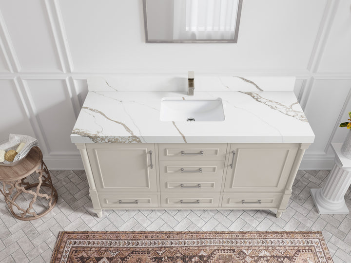Aberdeen 60 in. W x 22 in. D Single Sink Bathroom Vanity - photo 9