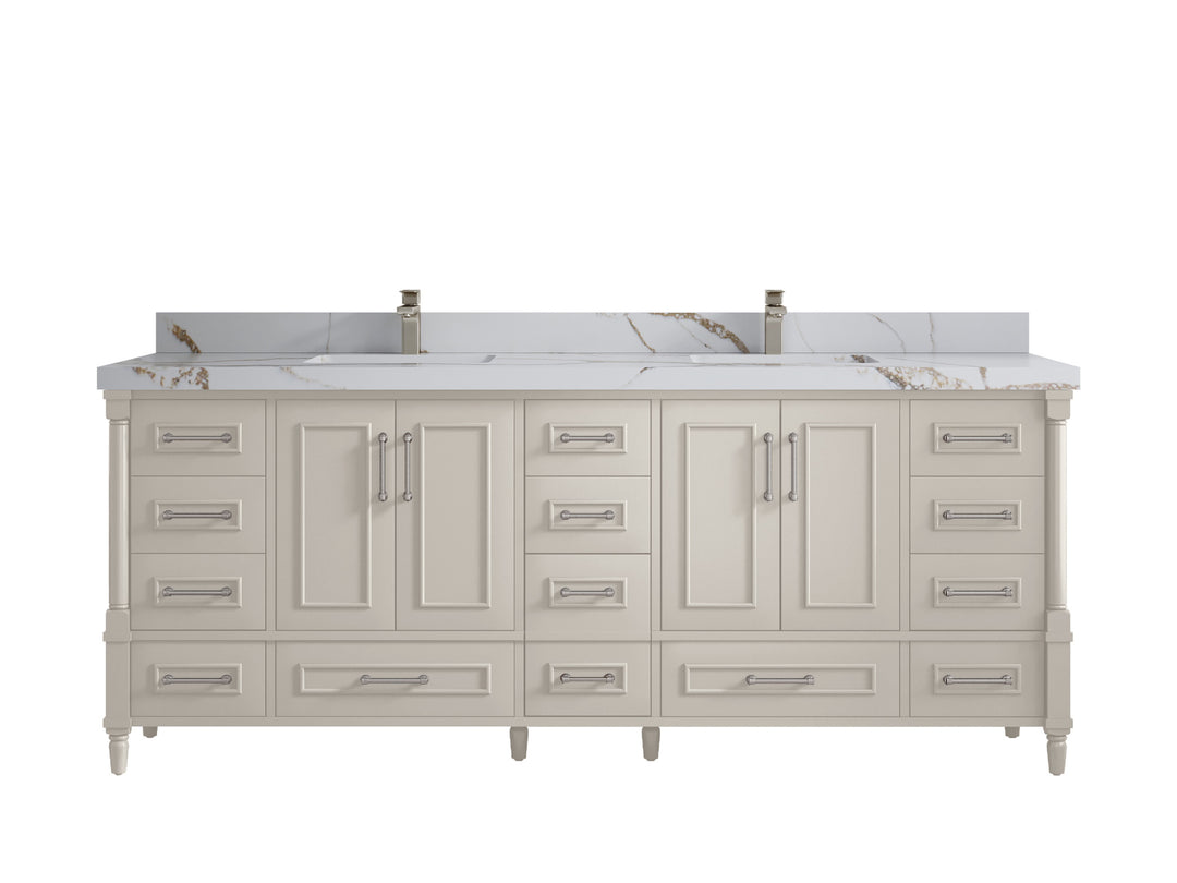 Aberdeen 84 in. W x 22 in. D Double Sink Bathroom Vanity