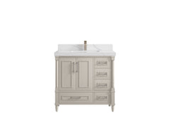 Aberdeen 36 in. W x 22 in. D Center Sink Bathroom Vanity - photo 1