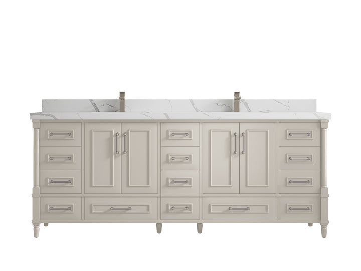 Aberdeen 84 in. W x 22 in. D Double Sink Bathroom Vanity - photo 12