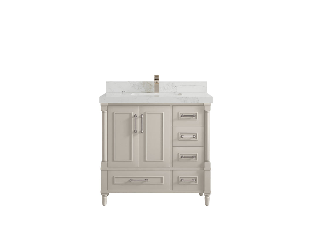 Aberdeen 36 in. W x 22 in. D Center Sink Bathroom Vanity