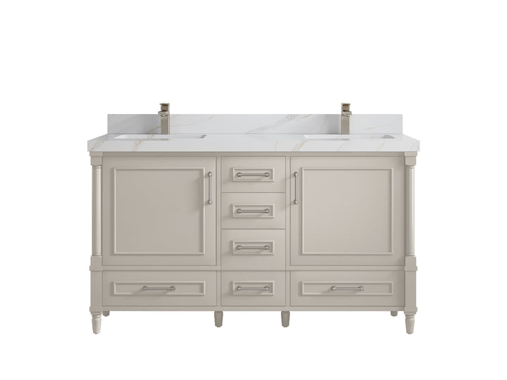 Aberdeen 60 in. W x 22 in. D Double Sink Bathroom Vanity - photo 17