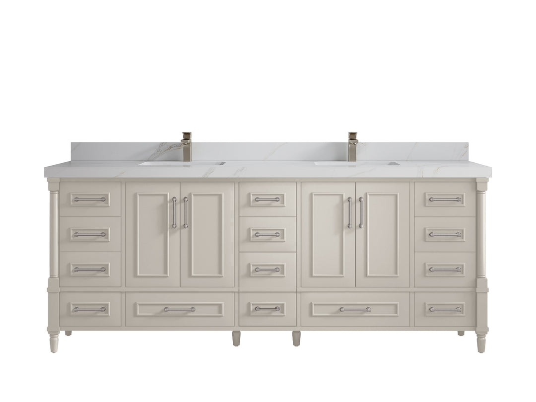 Aberdeen 84 in. W x 22 in. D Double Sink Bathroom Vanity