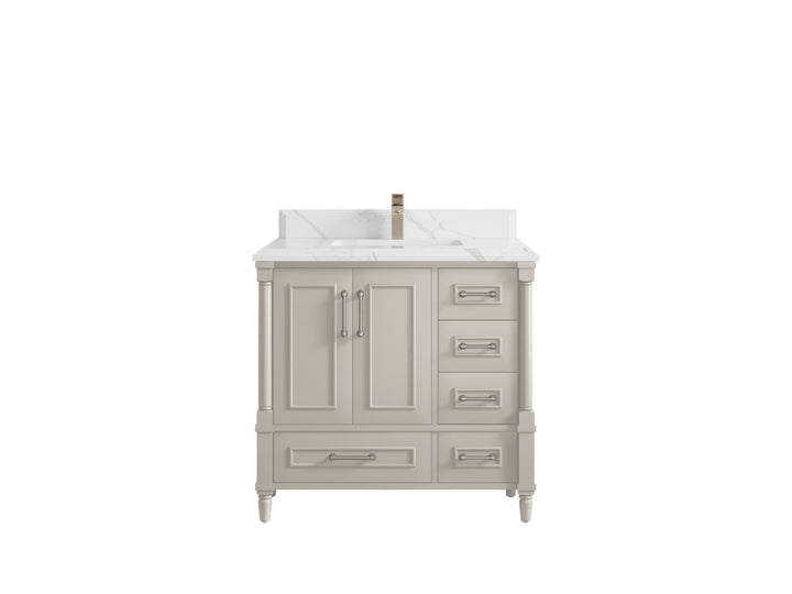 Aberdeen 36 in. W x 22 in. D Center Sink Bathroom Vanity - photo 24