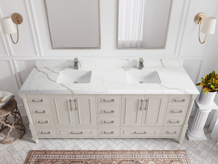 Aberdeen 80 in. W x 22 in. D Double Sink Bathroom Vanity - photo 22