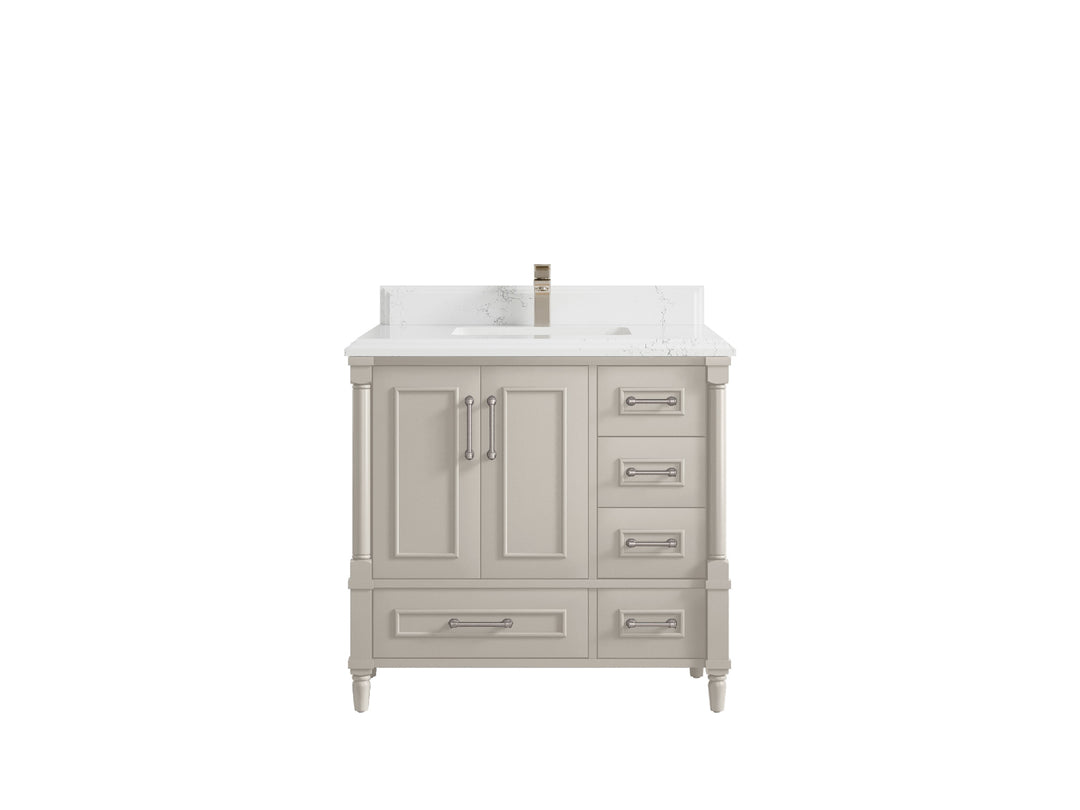 Aberdeen 36 in. W x 22 in. D Center Sink Bathroom Vanity
