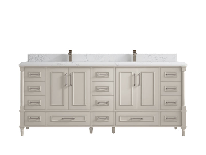 Aberdeen 80 in. W x 22 in. D Double Sink Bathroom Vanity - photo 25