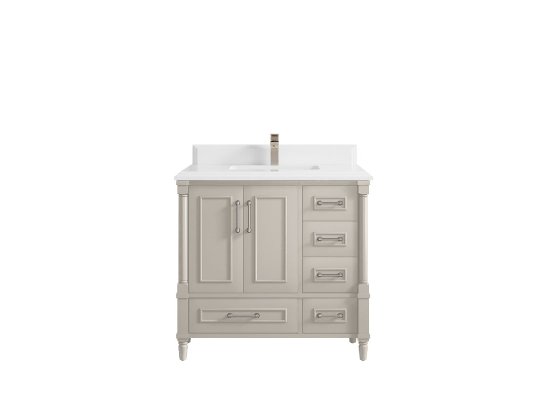 Aberdeen 36 in. W x 22 in. D Center Sink Bathroom Vanity